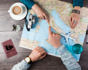 Planning travel on a map